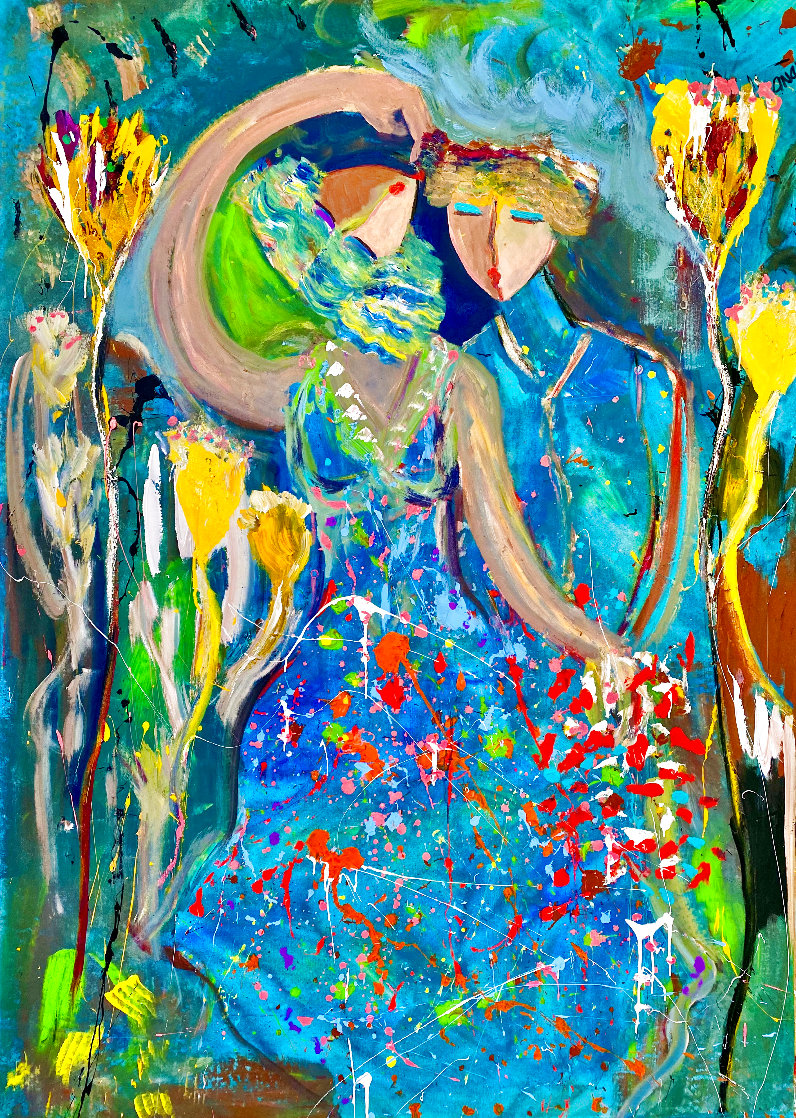 Prom  Day 2014 60x46 - Huge Original Painting by Giora Angres
