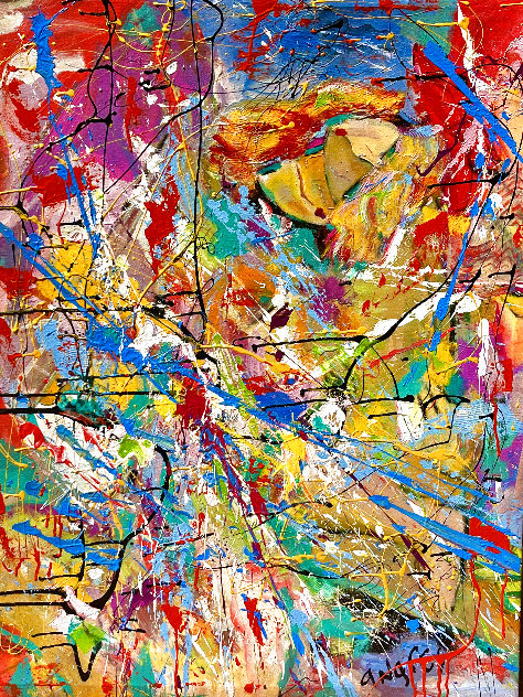 Lost 2004 40x32 Original Painting by Giora Angres