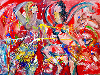 Aloha Allure Hula 2015 46x60 - Huge Original Painting by Giora Angres - 0 Aloha Allure Hula 2015 46x60 - Huge Original Painting by Giora Angres - 0