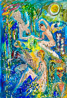 Flying High 2014 58x46 - Huge Original Painting by Giora Angres - 1 Flying High 2014 58x46 - Huge Original Painting by Giora Angres - 1