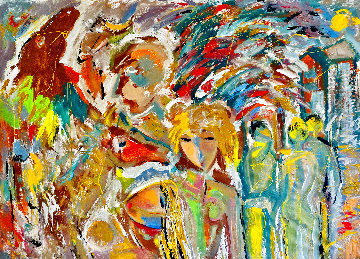 Caballo Amore 2015 46x60 Huge Original Painting - Giora Angres Caballo Amore 2015 46x60 Huge Original Painting - Giora Angres