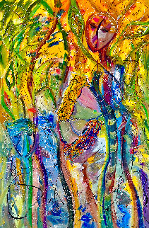 Jungle Fever 2006 46x60 Huge Original Painting - Giora Angres