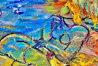 Time-Out 2019 48x60 Huge Original Painting by Giora Angres - 3 Time-Out 2019 48x60 Huge Original Painting by Giora Angres - 3