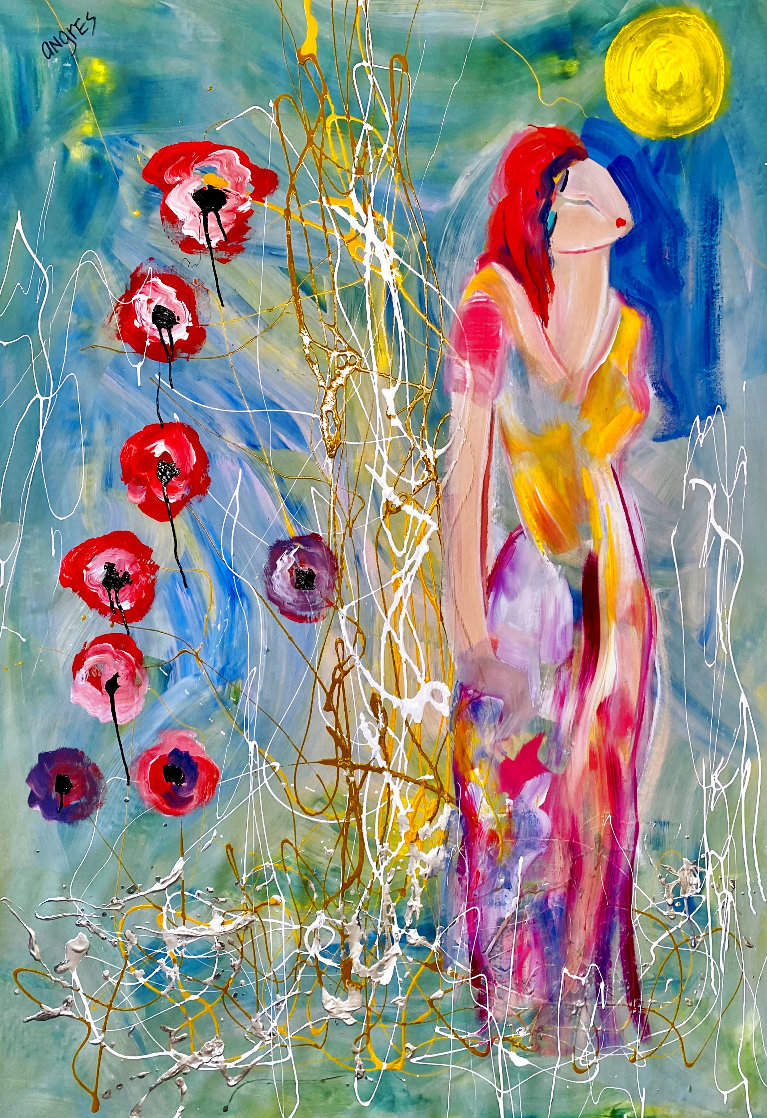 Angel of Love 2002 58x44 - Huge Original Painting by Giora Angres Angel of Love 2002 58x44 - Huge Original Painting by Giora Angres