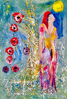 Angel of Love 2002 58x44 - Huge Original Painting by Giora Angres - 0 Angel of Love 2002 58x44 - Huge Original Painting by Giora Angres - 0