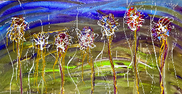 Palm Beach 2003 32x60 - Huge - Florida Original Painting - Giora Angres Palm Beach 2003 32x60 - Huge - Florida Original Painting - Giora Angres