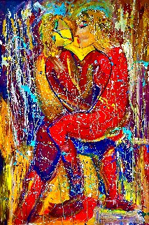 Heart and Soul 2004 60x44 - Huge Original Painting - Giora Angres