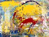 Flying Fish 2017 45x62 - Huge Original Painting by Giora Angres - 4