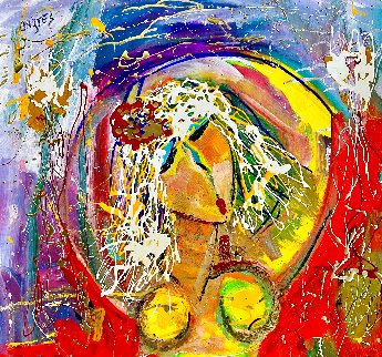 Blondes Have More Fun 2022 34x32 Original Painting - Giora Angres Blondes Have More Fun 2022 34x32 Original Painting - Giora Angres