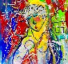 Lady in Contemplation 2022 32x34 Original Painting by Giora Angres - 1