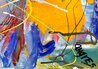 Dreamscape 62x44 - Mixed Media on Canvas - Huge Original Painting by Giora Angres - 4