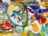 Dreamscape 62x44 - Mixed Media on Canvas - Huge Original Painting by Giora Angres - 3