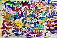 Lalaland 44x60 - Huge Original Painting by Giora Angres - 1 Lalaland 44x60 - Huge Original Painting by Giora Angres - 1