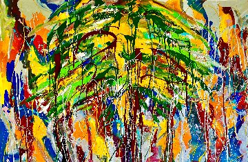 Save the Rain Forest 2021 40x60 - Huge Original Painting - Giora Angres