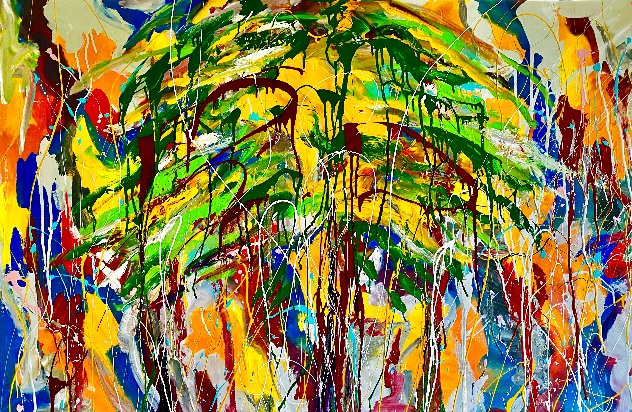 Save the Rain Forest 2021 40x60 - Huge - Amazon Original Painting by Giora Angres