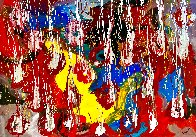 Joy to Live 2014 48x60 - Huge Original Painting by Giora Angres - 0