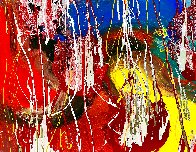 Joy to Live 2014 48x60 - Huge Original Painting by Giora Angres - 3