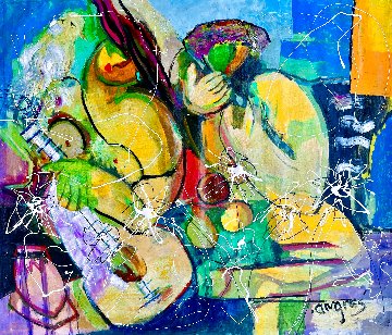 Let There Be Peace 2001 40x50 - Huge Original Painting - Giora Angres Let There Be Peace 2001 40x50 - Huge Original Painting - Giora Angres
