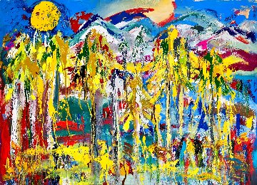 Vail Colorado 2015 46x60 - Huge - Colorado Original Painting - Giora Angres Vail Colorado 2015 46x60 - Huge - Colorado Original Painting - Giora Angres