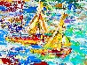 San Diego Sailing 2023 62x42 - Huge - California Original Painting by Giora Angres - 3