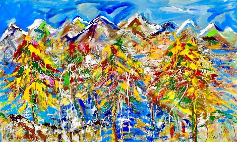 High Sierras 2016 40x60 - Huge - California Original Painting - Giora Angres