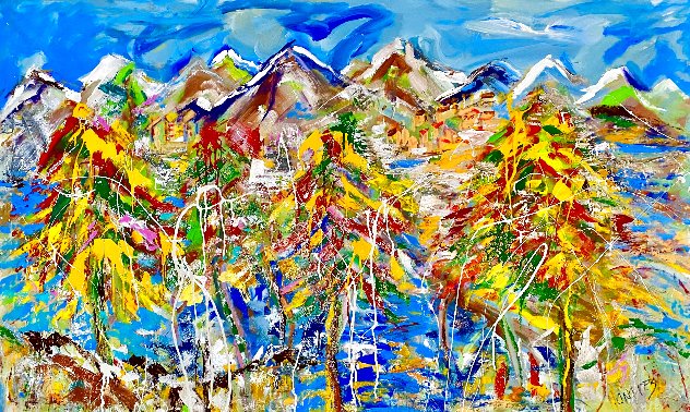 High Sierras 2016 40x60 - Huge - California Original Painting by Giora Angres