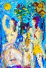 Beach Series: Moon Bathers 62x46 - Huge Original Painting by Giora Angres - 0