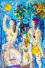 Beach Series: Moon Bathers 62x46 - Huge Original Painting by Giora Angres - 1