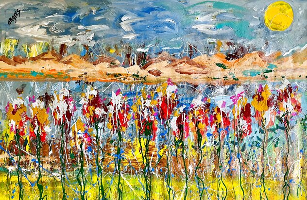 Wetlands 44x60 - Huge by Giora Angres
