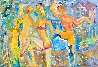 Beach Dance 2023 46x62 - Huge Original Painting by Giora Angres - 0
