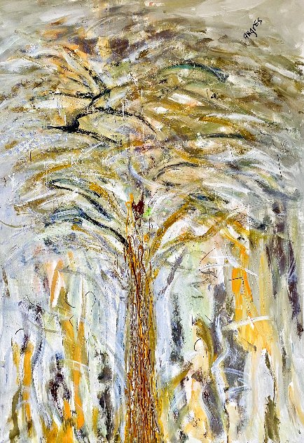 Tree Hugger 2023 50x46 Original Painting by Giora Angres
