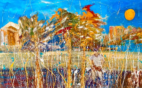 Sunday in the Park 40x62 - Huge - San Diego, California Original Painting - Giora Angres