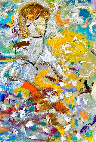 Bubbles Up 2023 42x32 - Huge - Jimmy Buffet Original Painting - Giora Angres