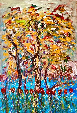 Autumn Dream 2023 46x62 - Huge Original Painting - Giora Angres