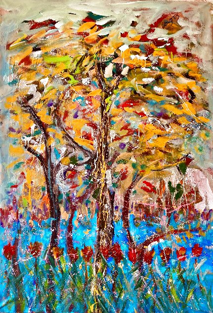 Autumn Dream 2023 46x62 - Huge Original Painting by Giora Angres