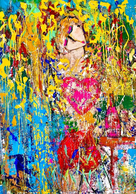 Broken Hearted 2024 46x62 - Huge Original Painting by Giora Angres
