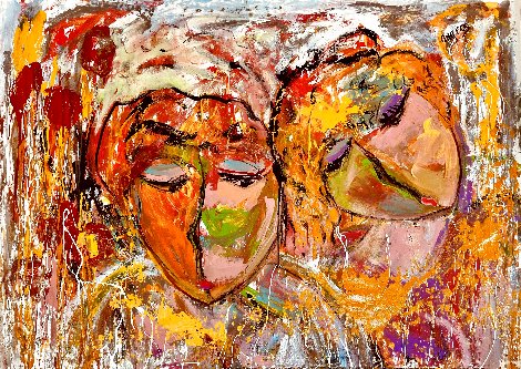 Power of Love 2024 46x62 - Huge Painting Original Painting - Giora Angres