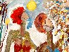 Mother And Daughters At the Park 2021 62x44 - Huge Original Painting by Giora Angres - 3