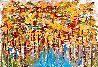 Florida Estuary in Fall 2024 45x62 - Huge Original Painting by Giora Angres - 1