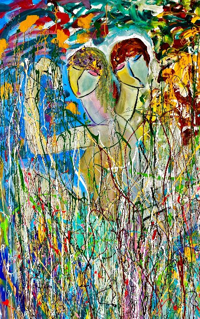 Yours Forever 2020 62x45 - Huge Original Painting by Giora Angres