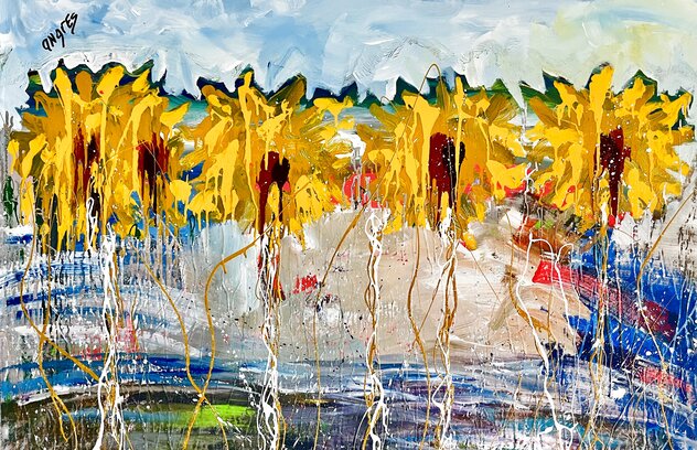 American Dream 2024 45x62 - Huge - Special Price for State of the Union Original Painting by Giora Angres