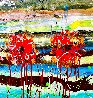 Palm Beach 2020 60x45 - Huge - Florida Original Painting by Giora Angres - 2