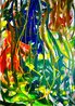 Birds on a Branch 2022  - 45x62 - Huge Original Painting by Giora Angres - 0