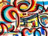 Space and Time 2022 46x52 - Huge Original Painting by Giora Angres - 1