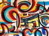 Space and Time 2022 46x52 - Huge Original Painting by Giora Angres - 0