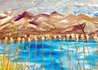 Salton Sea - Coachella,  California 45x62 2024 Original Painting by Giora Angres - 3