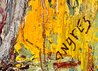 Gold and Silver Flowers -  2024 - 62x46 - Huge Original Painting by Giora Angres - 5