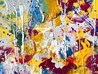 Gold and White Flowers 2019 62x46 Mixed Media on Canvas - Huge Original Painting by Giora Angres - 4 Gold and White Flowers 2019 62x46 Mixed Media on Canvas - Huge Original Painting by Giora Angres - 4