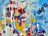 Gold and White Flowers 2019 62x46 Mixed Media on Canvas - Huge Original Painting by Giora Angres - 5 Gold and White Flowers 2019 62x46 Mixed Media on Canvas - Huge Original Painting by Giora Angres - 5