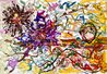 Nino 2025 45x62 -  Mixed Media on Canvas - Huge Original Painting by Giora Angres - 1